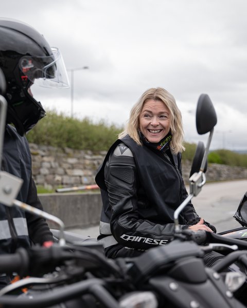 Beathe på motorsykkel